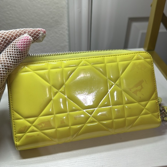 Authentic Cristian Dior Yellow Wallet - Picture 14 of 17